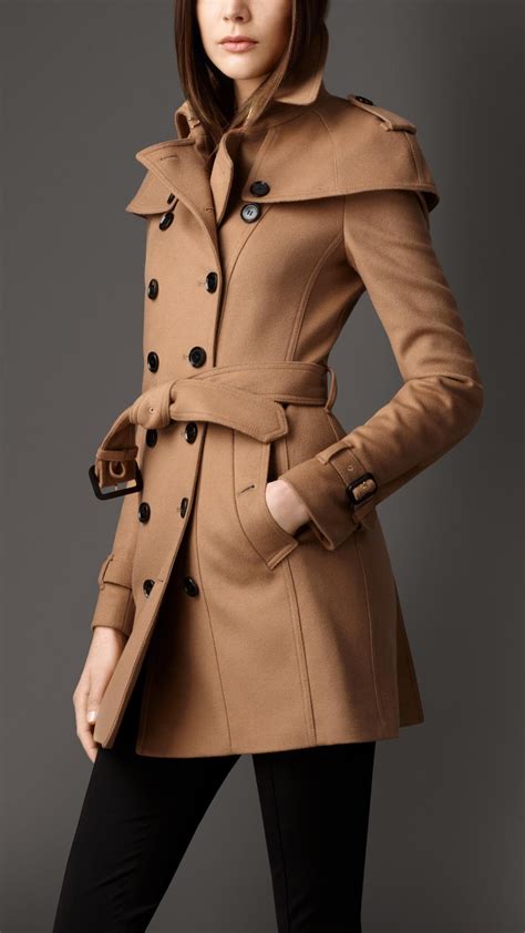 burberry wool top coat|Burberry wool coat women.